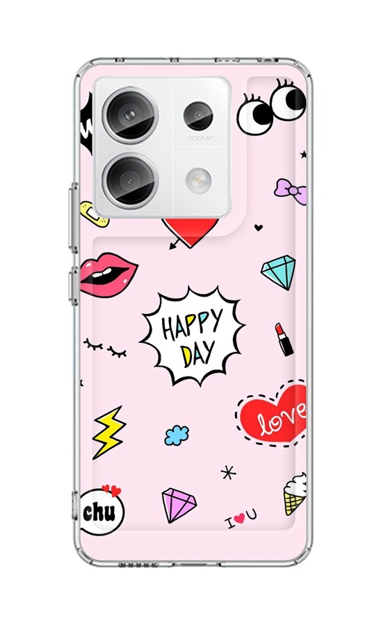 Levně Kryt TopQ Image Xiaomi Redmi Note 13 Pro 5G Image pevný Happy Day 122514 (pouzdro neboli obal na mobil Xiaomi Redmi Note 13 Pro 5G)