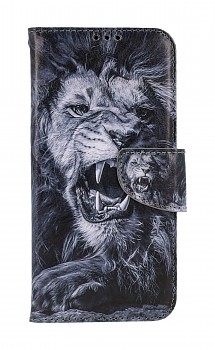 Knížkové pouzdro na Samsung A34 Černobílý lev