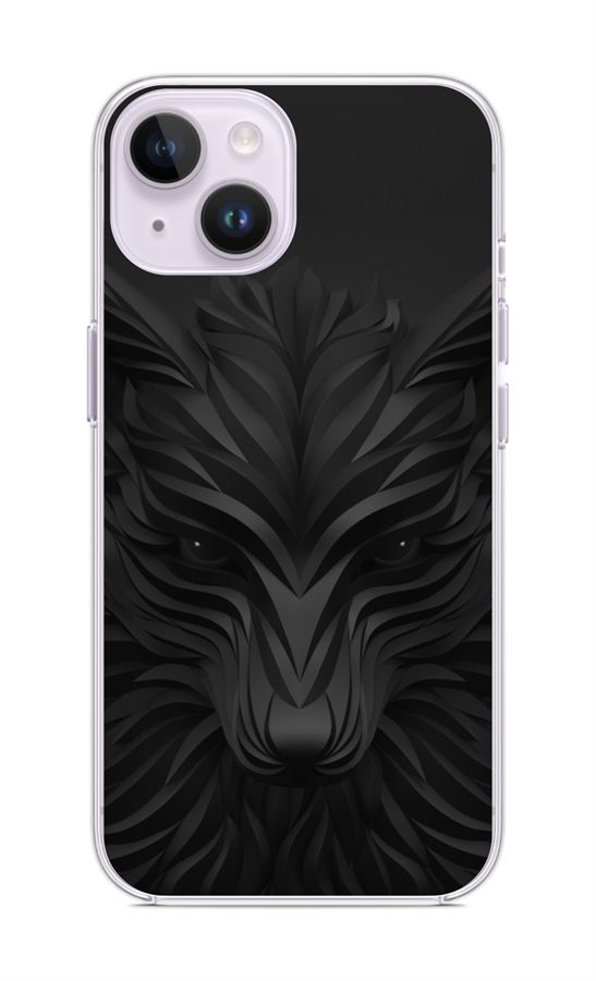 Levně Kryt TopQ iPhone 14 Plus Černý vlk 82536 (pouzdro neboli obal na mobil iPhone 14 Plus)