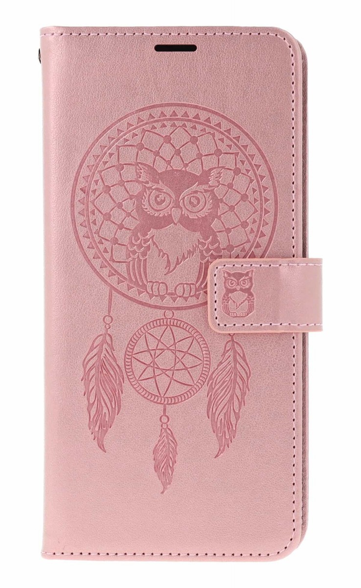 Knížkové pouzdro Mezzo na Xiaomi Redmi Note 15 Pro+ 5G Lapač se sovičkou světle růžové