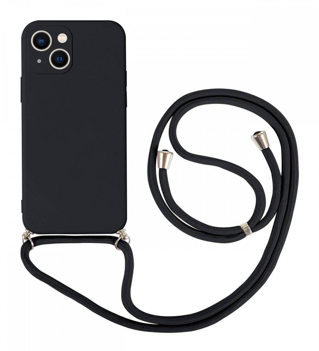 Zadní kryt na iPhone 13 Mini černý se šňůrkou