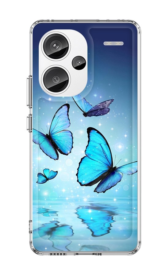 Levně Kryt TopQ Image Xiaomi Redmi Note 13 Pro+ 5G Image pevný Modří motýlci 122578 (pouzdro neboli obal na mobil Xiaomi Redmi Note 13 Pro+ 5G)