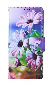 Knížkové pouzdro na iPhone SE 2020 Fialové květy