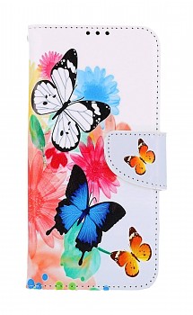 Knížkové pouzdro na Samsung A34 Barevné s motýlky