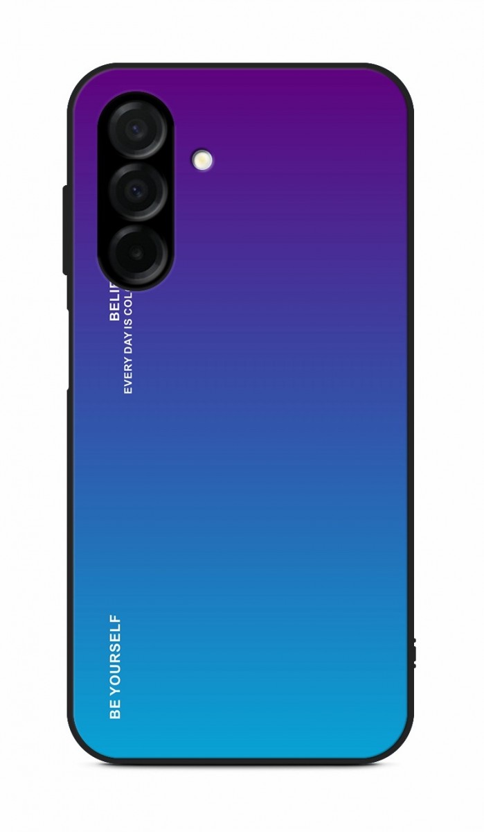 Zadní pevný kryt LUXURY na Samsung A57 5G duhový purpurový