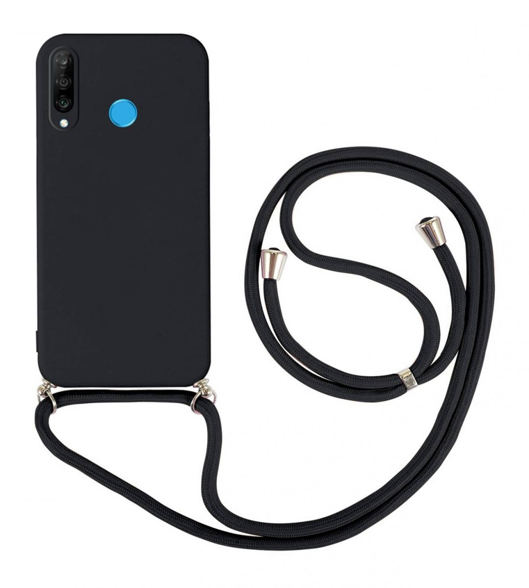 Zadní kryt na Huawei P30 Lite černý se šňůrkou
