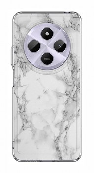 Zadní pevný kryt STYLE na Xiaomi Redmi 14C Mramor bílý