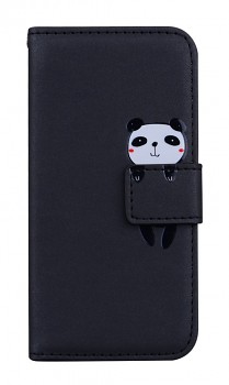 Knížkové pouzdro na Xiaomi Redmi 14C černé s pandou