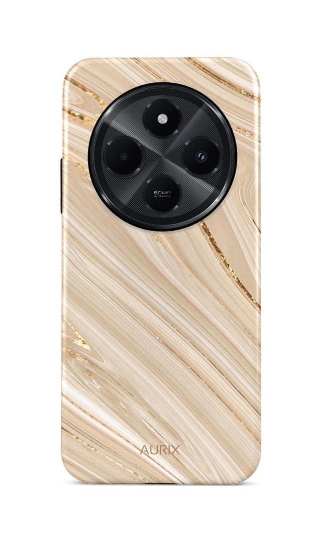 Luxusní kryt AURIX na Xiaomi Redmi 14C Golden Sands