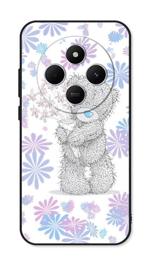 Kryt TopQ Xiaomi Redmi 14C Floral Teddy 132696 (pouzdro neboli obal na mobil Xiaomi Redmi 14C)