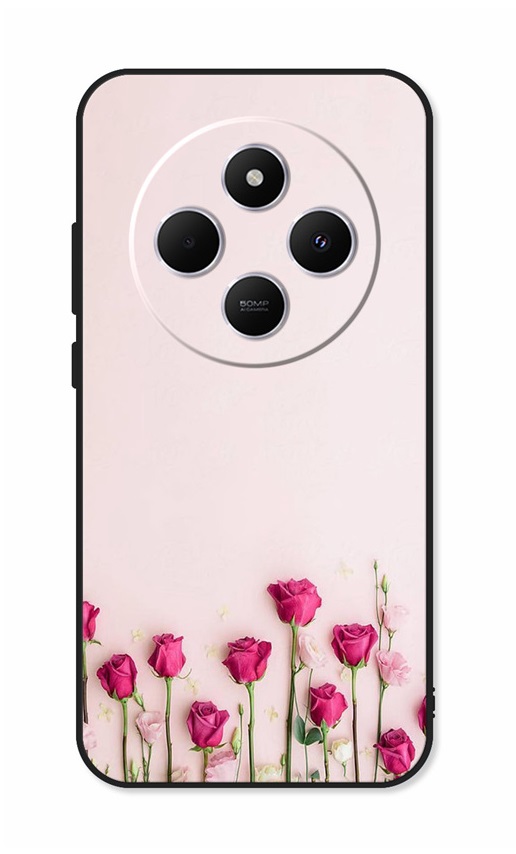 Kryt TopQ Xiaomi Redmi 14C Roses 132700 (pouzdro neboli obal na mobil Xiaomi Redmi 14C)