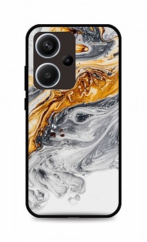 Zadní pevný kryt LUXURY na Xiaomi Redmi Note 13 Pro+ 5G Marble šedo-zlatý