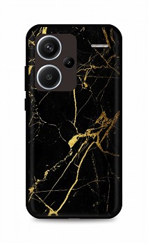 Zadní pevný kryt LUXURY na Xiaomi Redmi Note 13 Pro+ 5G Marble černo-zlatý