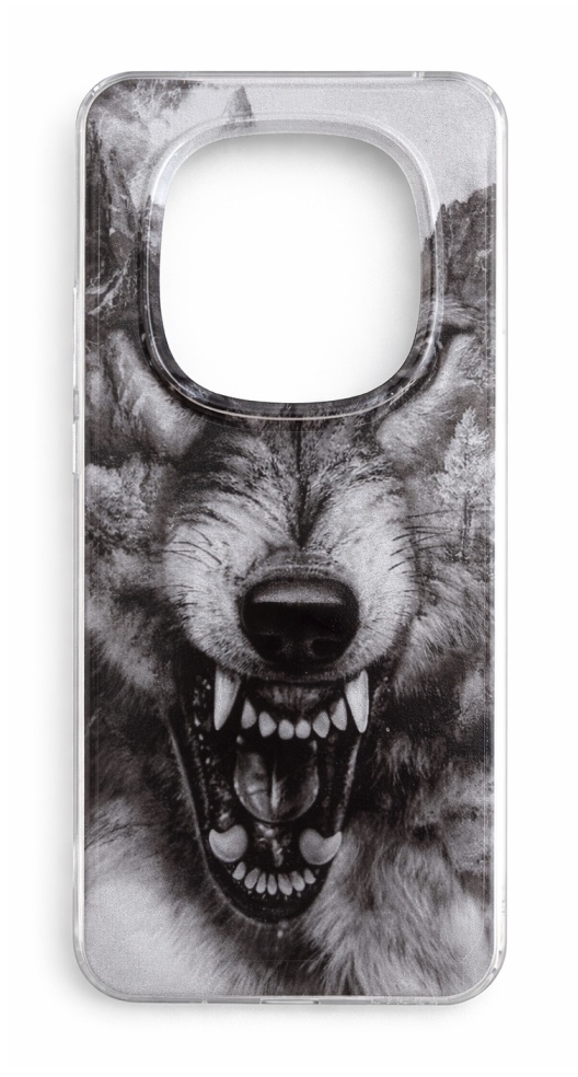 Zadní pevný kryt Image na Xiaomi Redmi Note 15 Pro Černobílý vlk