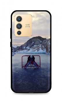 Zadní silikonový kryt DARK na Vivo V23 5G Hockey Goalie