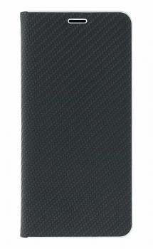 Knížkové pouzdro Luna Carbon Book na Samsung A17 černé