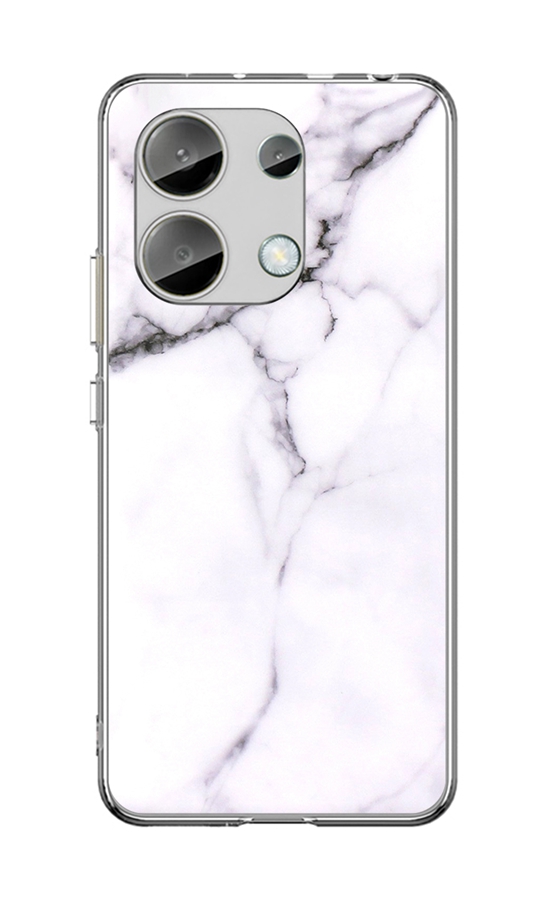 Levně Kryt TopQ Xiaomi Redmi Note 13 pevný Mramor bílý 122758 (pouzdro neboli obal na mobil Xiaomi Redmi Note 13)
