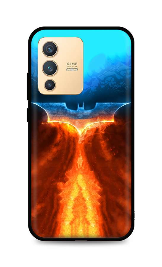 Levně Kryt TopQ Vivo V23 5G silikon Fiery Batman 72782 (pouzdro neboli obal na mobil Vivo V23 5G)