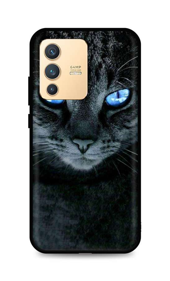 Zadní silikonový kryt DARK na Vivo V23 5G Dark Cat