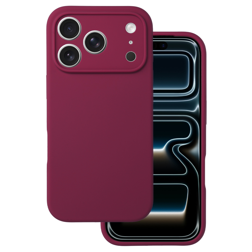 Zadní kryt Silicone Lite pro iPhone 17 Pro Max burgundy