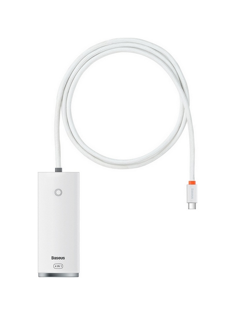 Adaptér Baseus HUB USB-C (Type-C) - 4x USB-A bílý 92795