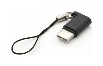 Adaptér TopQ Keychain USB-C - microUSB černý