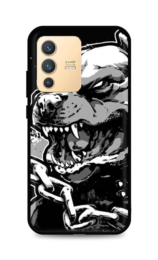 Levně Kryt TopQ Vivo V23 5G silikon Agressive Pitbull 72799 (pouzdro neboli obal na mobil Vivo V23 5G)
