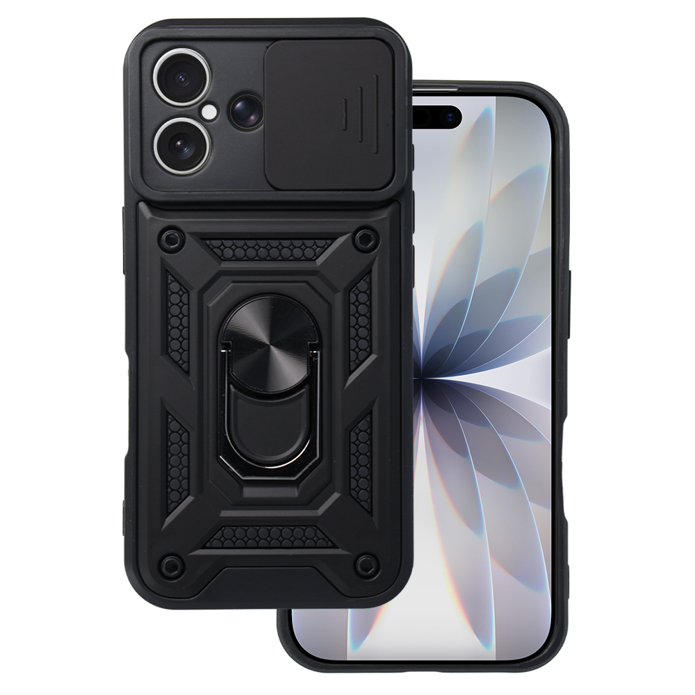 Levně Ultra odolný zadní kryt Armor Lens pro iPhone 17 černý