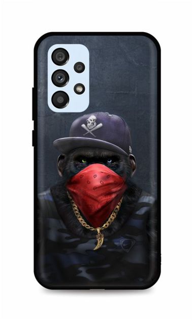 Zadní silikonový kryt DARK na Samsung A53 5G Monkey Gangster