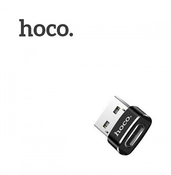 Adaptér HOCO UA6 USB-A - USB-C černý