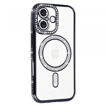 Zadní kryt Bling Magsafe pro iPhone 17 black