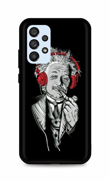 Zadní silikonový kryt DARK na Samsung A53 5G Albert Einstein
