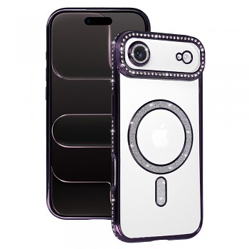 Zadní kryt Bling Magsafe pro iPhone Air purple