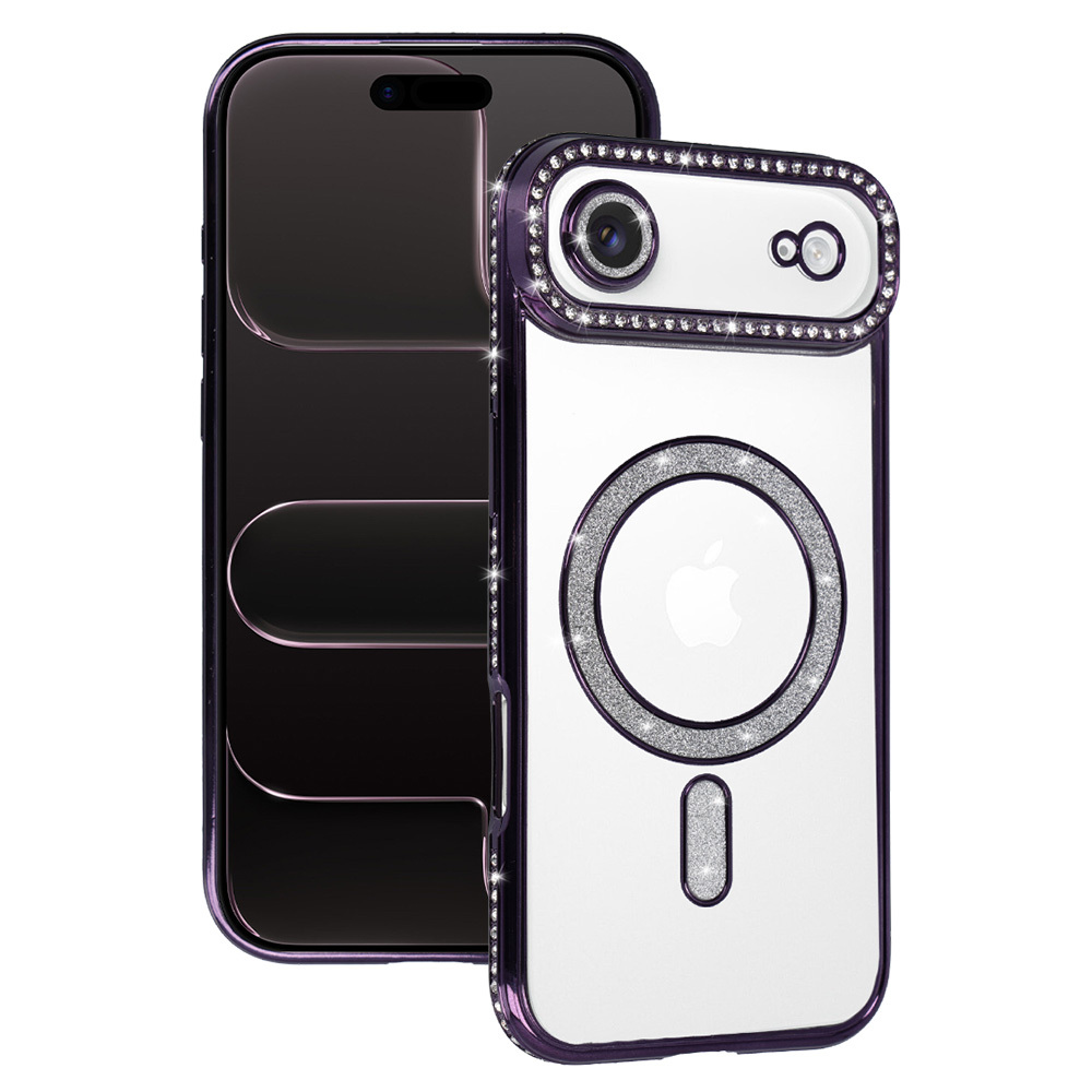 Zadní kryt Bling Magsafe pro iPhone Air purple