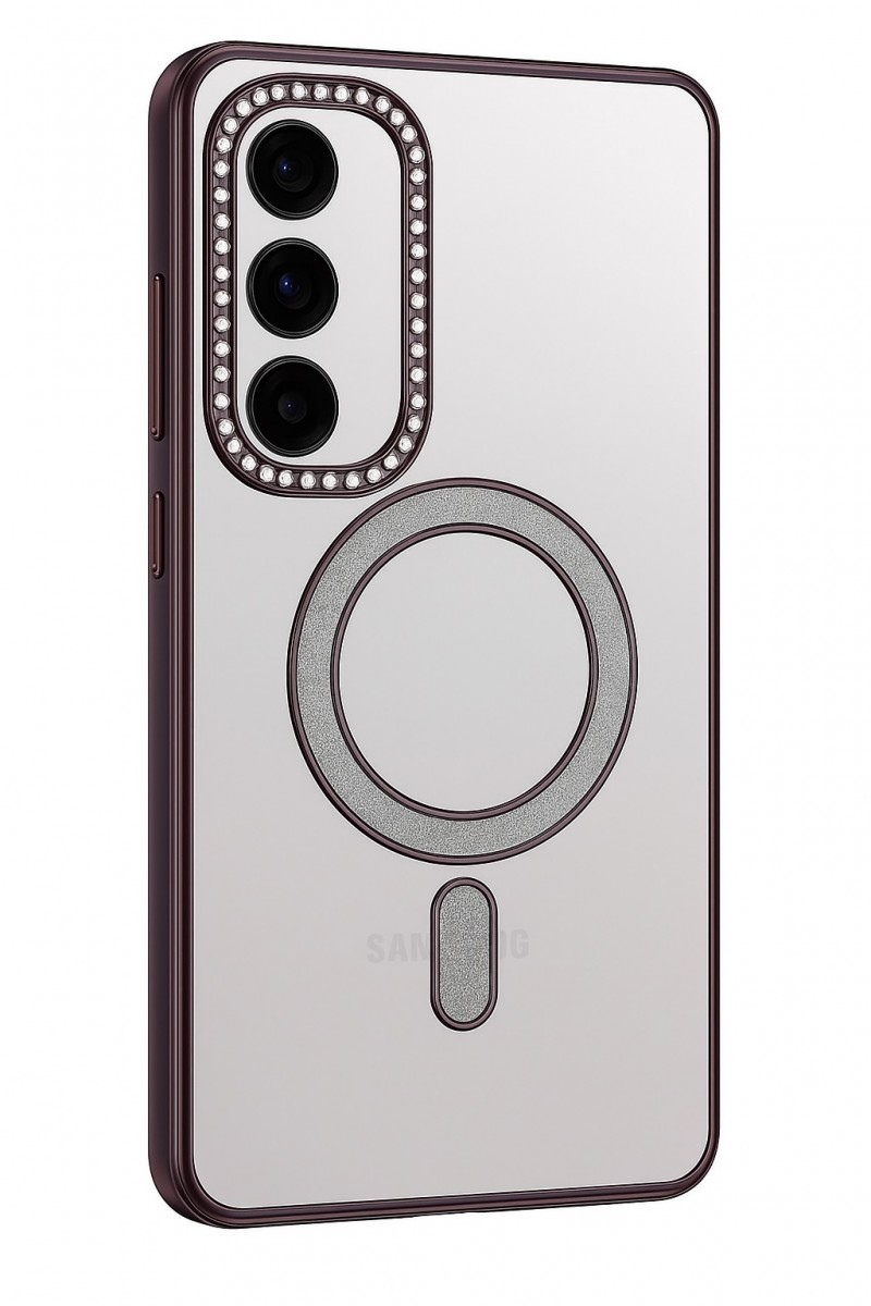 Zadní kryt Bling Magsafe pro Samsung Galaxy A17 5G purple