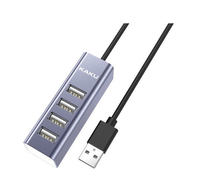 Adaptér Kaku HUB KSC-383 USB-A - 4x USB-A šedý