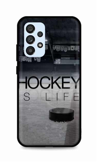Zadní silikonový kryt DARK na Samsung A53 5G Hockey Is Life