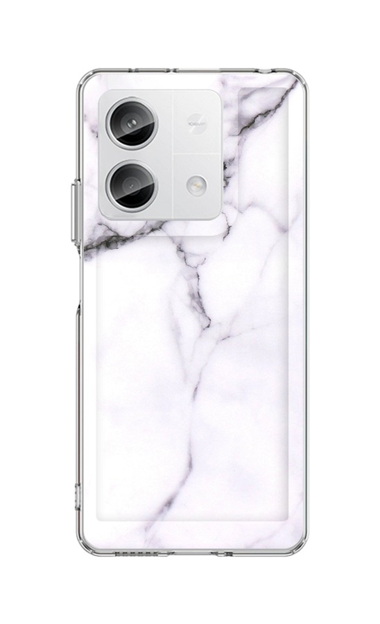 Levně Kryt TopQ Xiaomi Redmi Note 13 5G pevný Mramor bílý 122827 (pouzdro neboli obal na mobil Xiaomi Redmi Note 13 5G)
