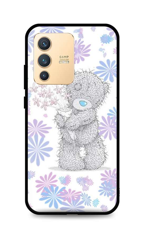 Zadní silikonový kryt DARK na Vivo V23 5G Floral Teddy