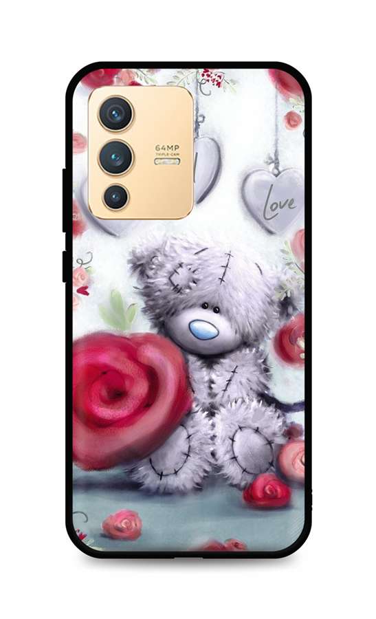 Zadní silikonový kryt DARK na Vivo V23 5G Teddy Bear