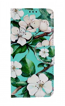 Knížkové pouzdro na Samsung A14 Malované květy