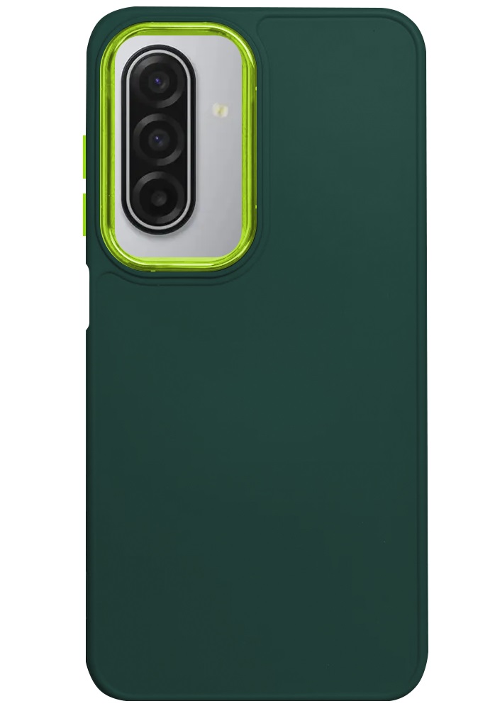 Levně Kryt TopQ Frame Samsung A17 zelený 142859 (pouzdro neboli obal na mobil Samsung A17)