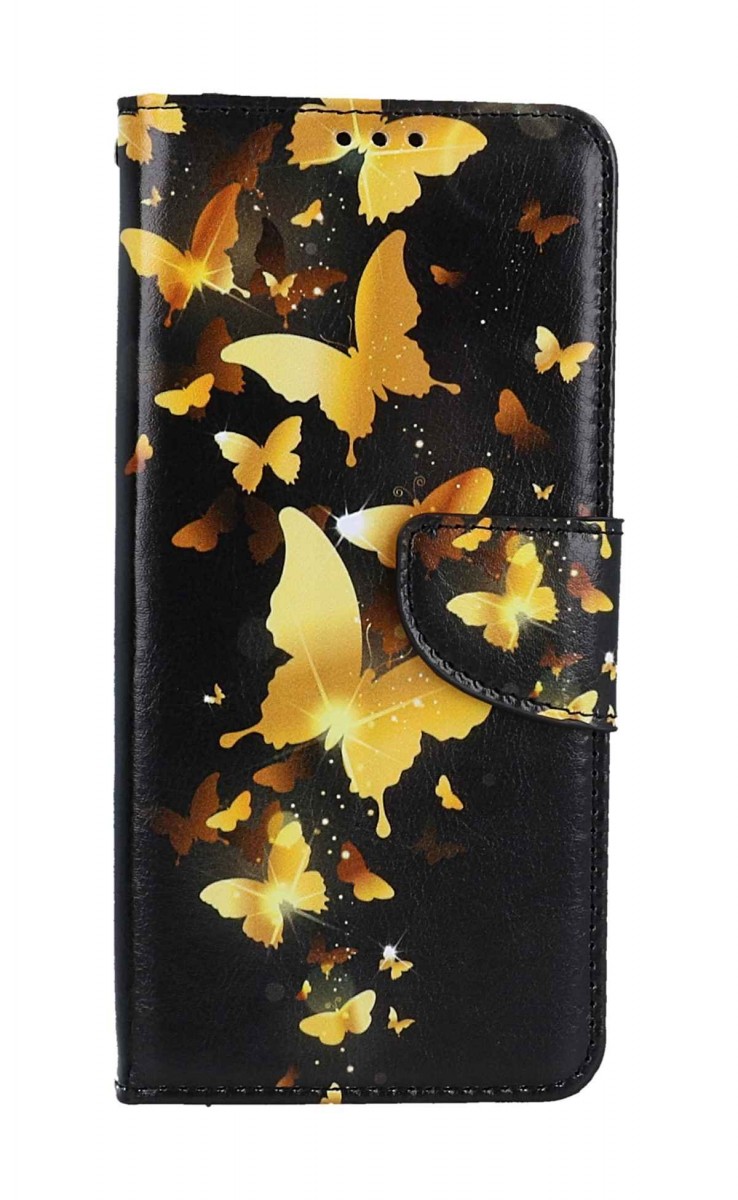 Levně Pouzdro TopQ Samsung A14 knížkové Luxusní motýlci 112860 (kryt neboli obal na mobil Samsung A14)