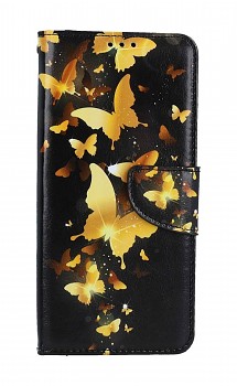 Knížkové pouzdro na Samsung A14 Luxusní motýlci