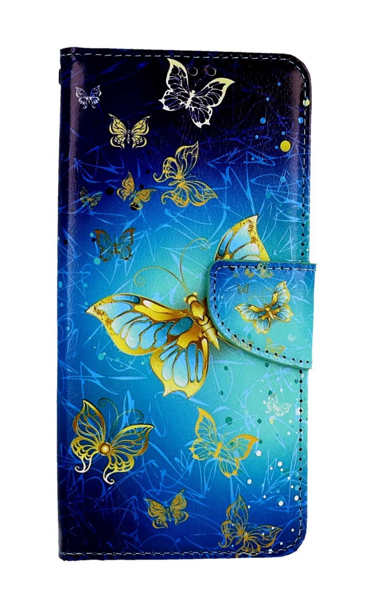 Levně Pouzdro TopQ Samsung A14 knížkové Obloha s motýlky 112864 (kryt neboli obal na mobil Samsung A14)