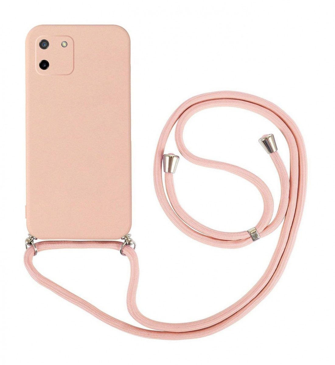 Zadní kryt na Realme C11 růžový se šňůrkou