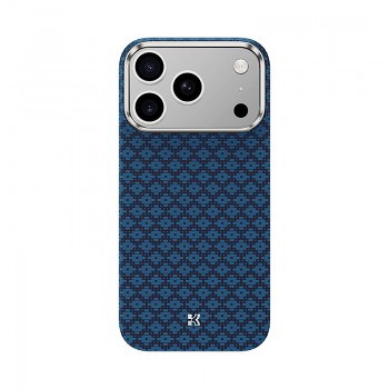 Benks Magnetic Armor Air Armor Grid Kevlar Case Metal Frame 600D (0070) pro iPhone 17 Pro Max modrý ROZBALENO