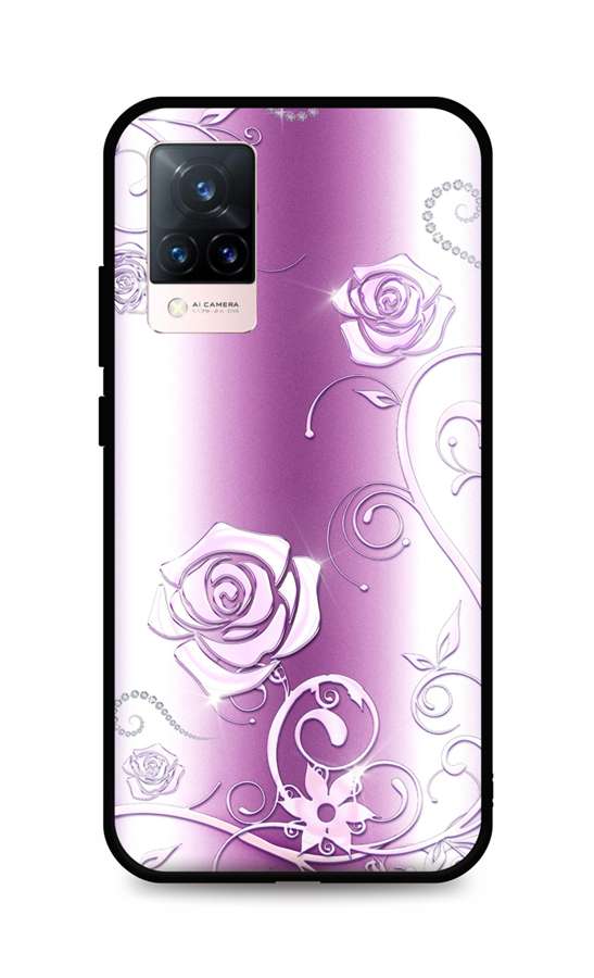 Zadní silikonový kryt DARK na Vivo V21 5G Abstract Roses