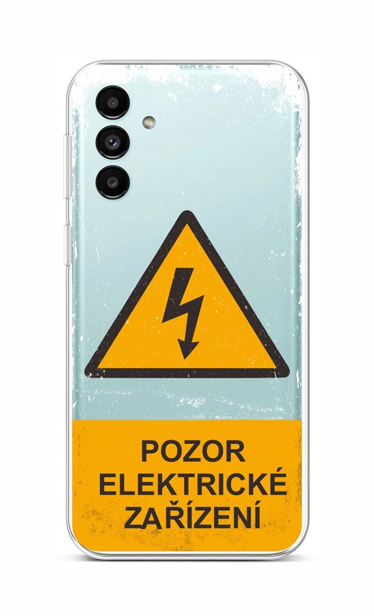 Levně Kryt TopQ Samsung A13 5G Pozor elektrické zařízení 92875 (pouzdro neboli obal na mobil Samsung A13 5G)