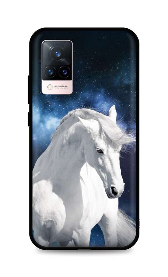 Levně Kryt TopQ Vivo V21 5G silikon White Horse 72876 (pouzdro neboli obal na mobil Vivo V21 5G)